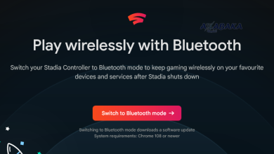 Screenshot at Stadia Bluetooth mode
