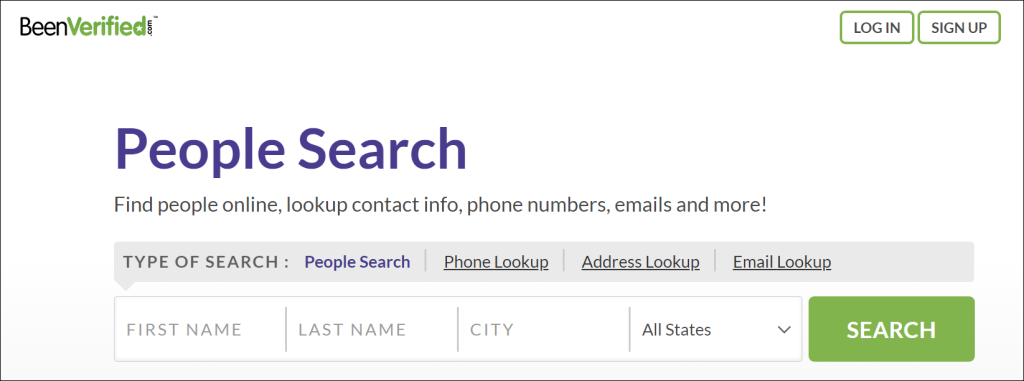 BeenVerified people search
