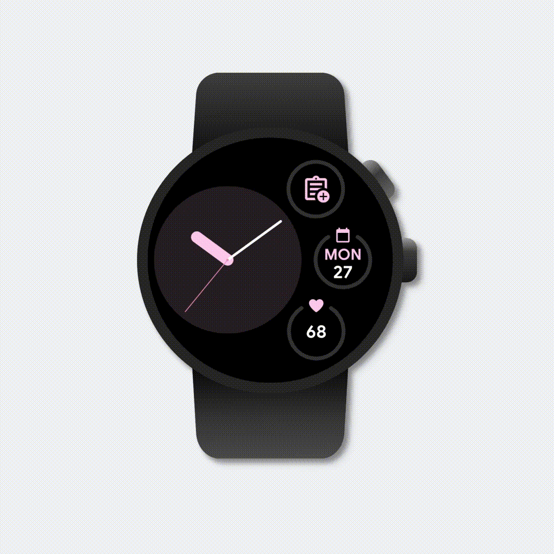 GMSQ Wear OS KeepComplications Note Realistic x