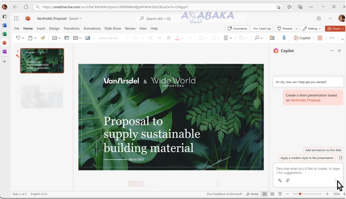 powerpoint copilote