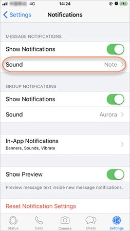 whatsapp notification sound