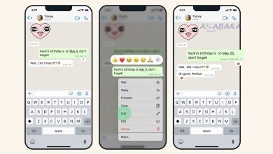 WhatsApp Message Editing Header