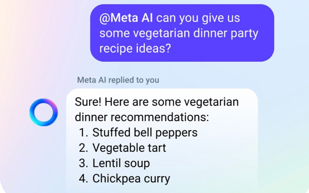 meta AI exemple